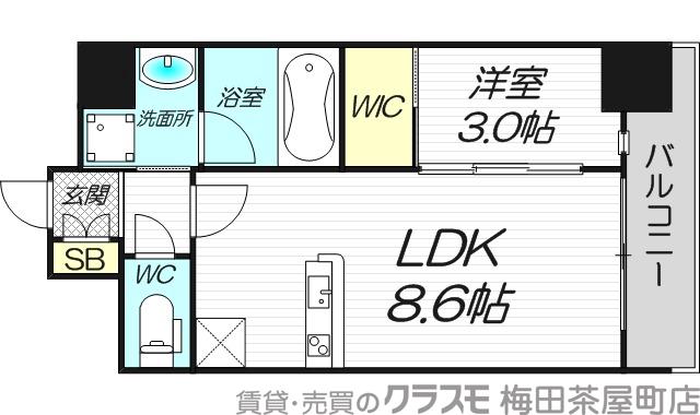 西宮原の完工年月(2025年1月)築の賃貸マンションの間取り
