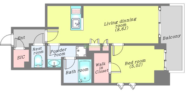 シーズンフラッツ青葉通一番町の間取り