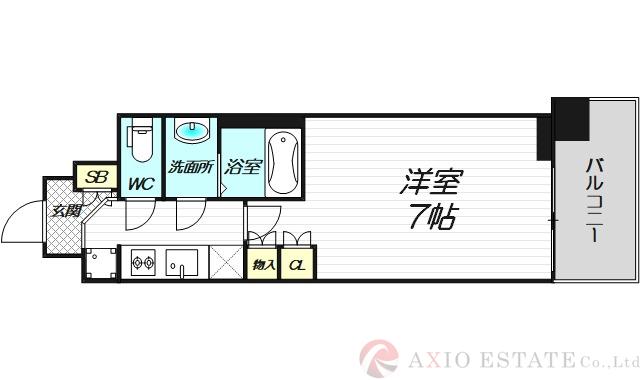 和泉町の完工年月(2021年10月)築の賃貸マンションの間取り