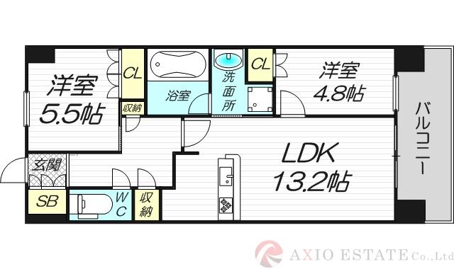 アーバンパーク淡路の間取り