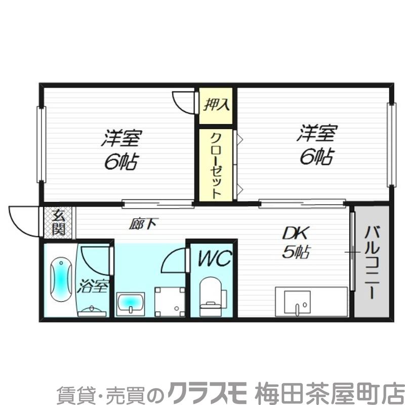 イーマハウスウメダの間取り