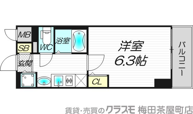 プレサンス天満ステーションフロントの間取り