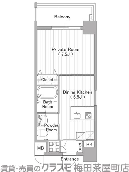 神山町の完工年月(2007年9月)築の賃貸マンションの間取り