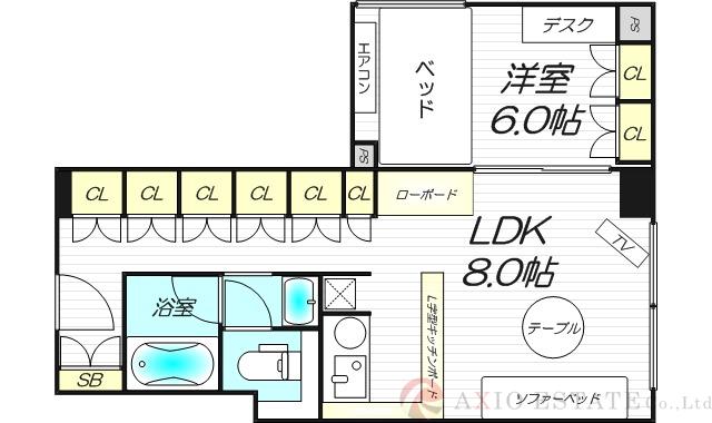 メゾン淀川の間取り