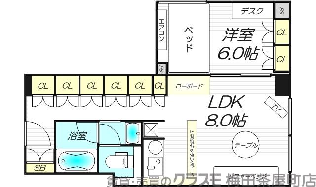 メゾン淀川の間取り