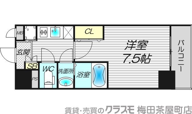 釣鐘町の完工年月（2013年12月）築の賃貸マンションの間取り