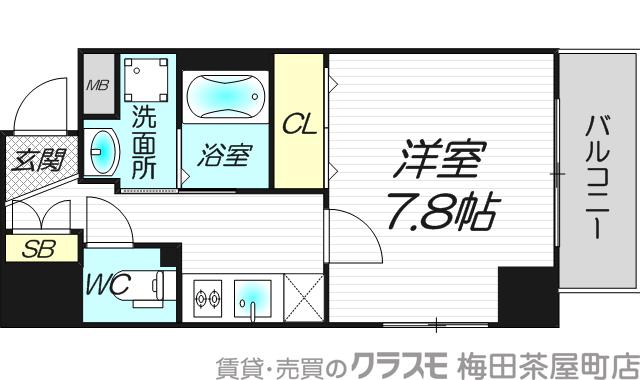 兎我野町の完工年月(2015年8月)築の賃貸マンションの間取り