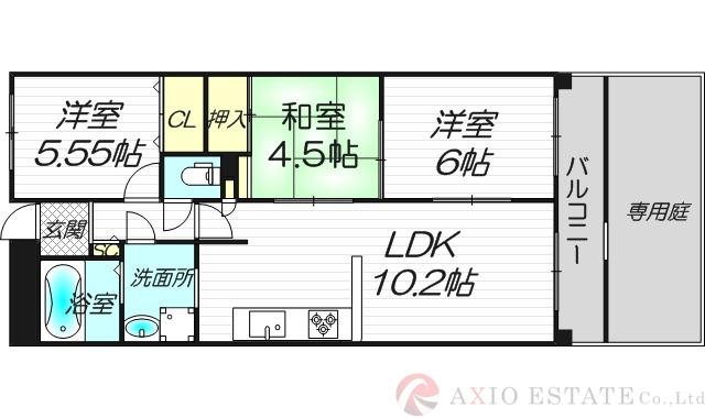 ファミール北大阪リバーサイド A棟の間取り