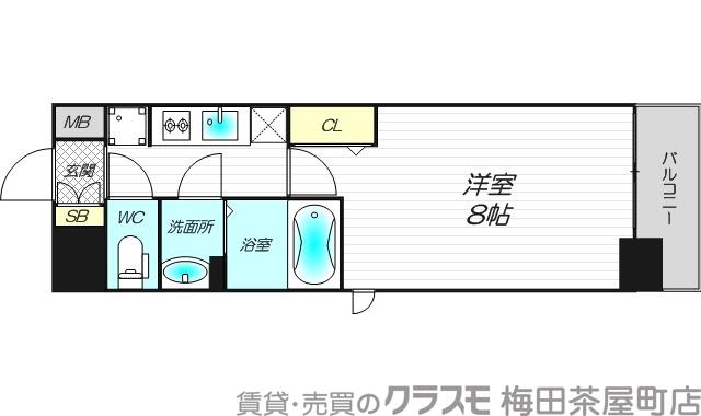 フォーリアライズ梅田レーベンの間取り