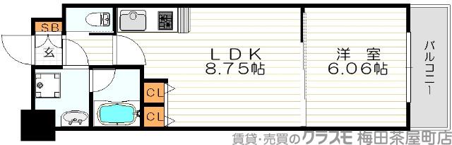 島町の完工年月(2007年5月)築の賃貸マンションの間取り