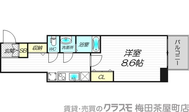 材木町の完工年月(2021年3月)築の賃貸マンションの間取り