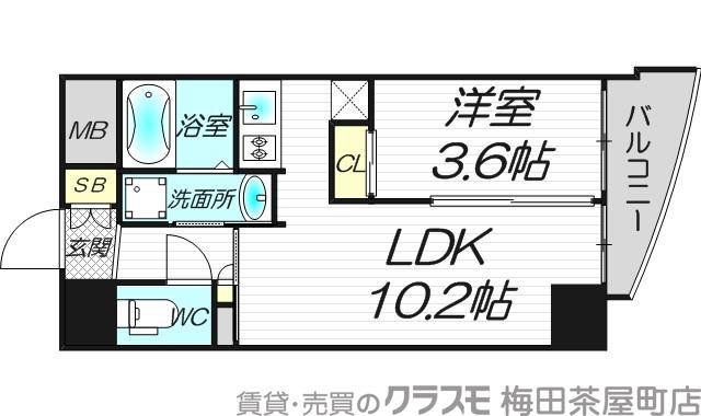 島町の完工年月(2018年9月)築の賃貸マンションの間取り