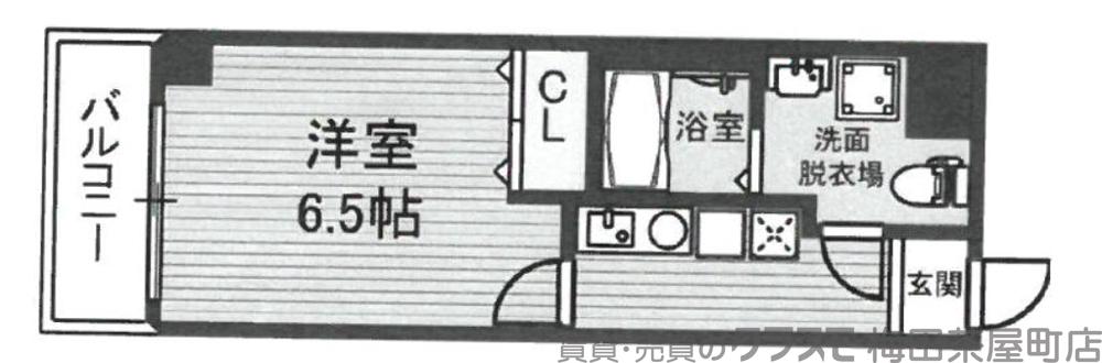 立売堀の完工年月(2012年11月)築の賃貸マンションの間取り