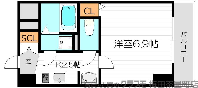 トレヴァンス梅田の間取り