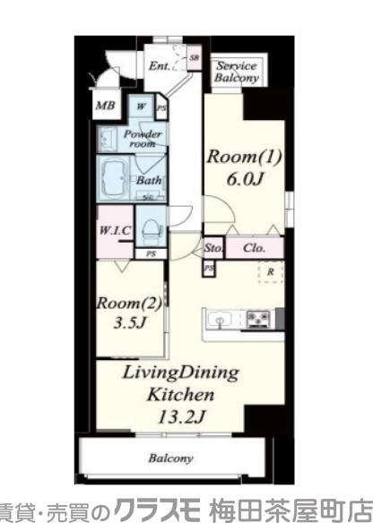 海老江の完工年月(2018年6月)築の賃貸マンションの間取り