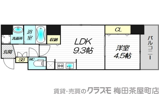 藤の邸 江戸堀の間取り