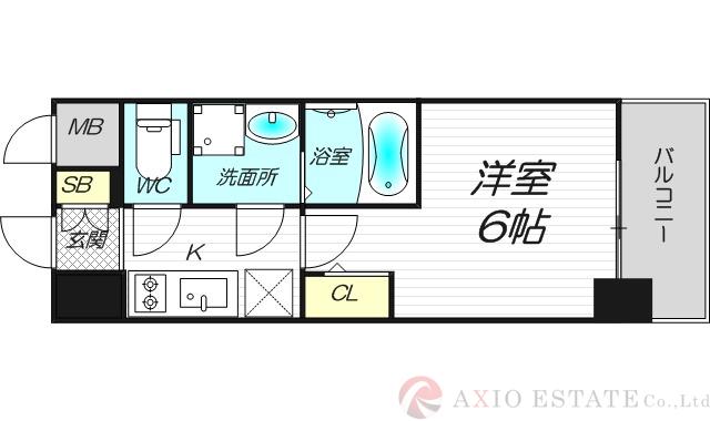 エスリード新大阪ザ・プレミアEASTの間取り