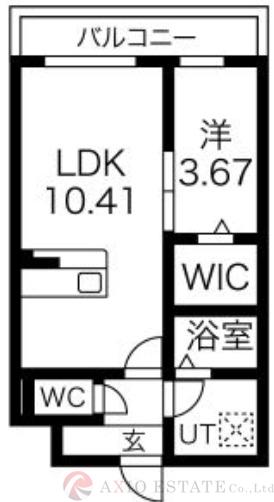 黒崎町の完工年月(2024年12月)築の賃貸マンションの間取り