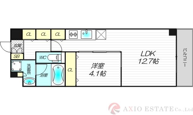 Dimus北浜の間取り