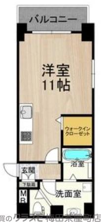 西本町の完工年月(2007年1月)築の賃貸マンションの間取り