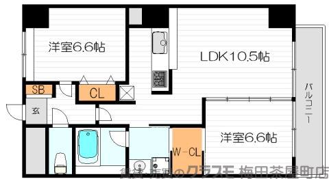 船場ミッドキューブの間取り