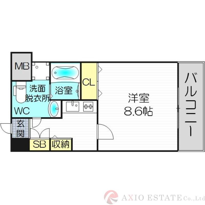 モンサンミッシェル北浜の間取り