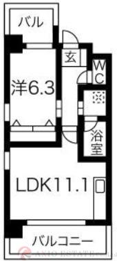 ARROW FIELDS 壱番館の間取り