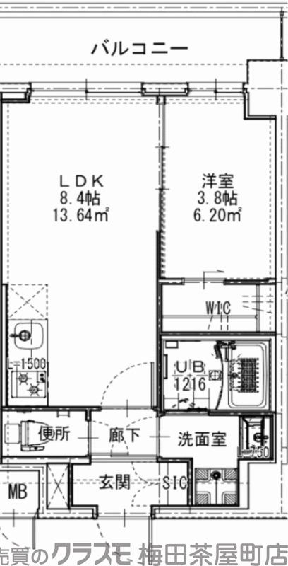大淀中の完工年月(2024年1月)築の賃貸マンションの間取り