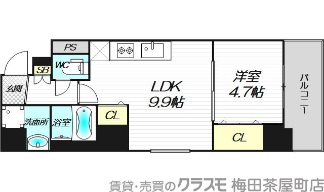 藤の邸 京町堀 の間取り