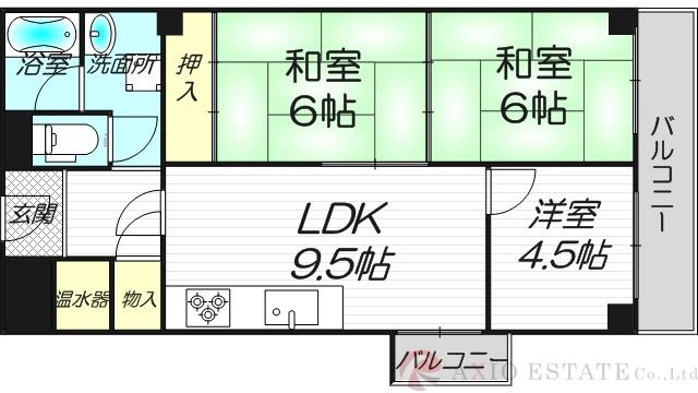 ローズコーポ新大阪第5の間取り