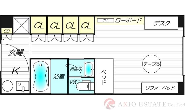 メゾン淀川の間取り