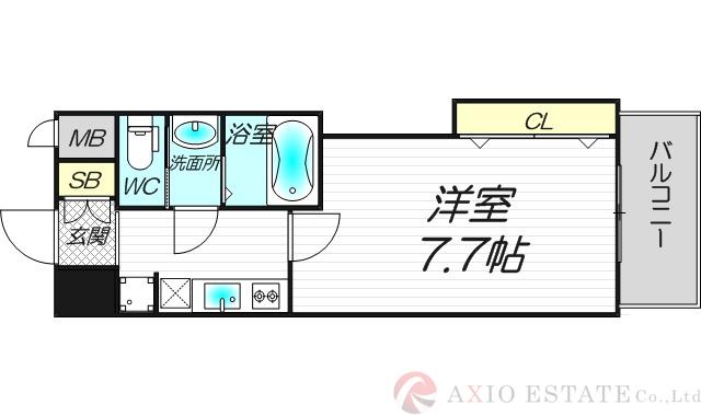 Luxe新大阪EASTⅠの間取り