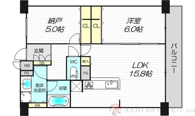 セノアタワー新大阪の間取り