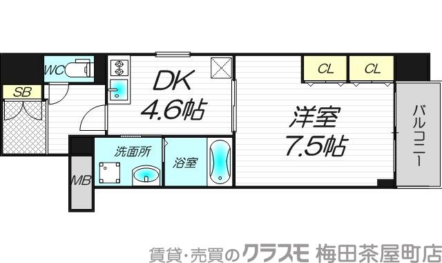 石町の完工年月(2005年9月)築の賃貸マンションの間取り