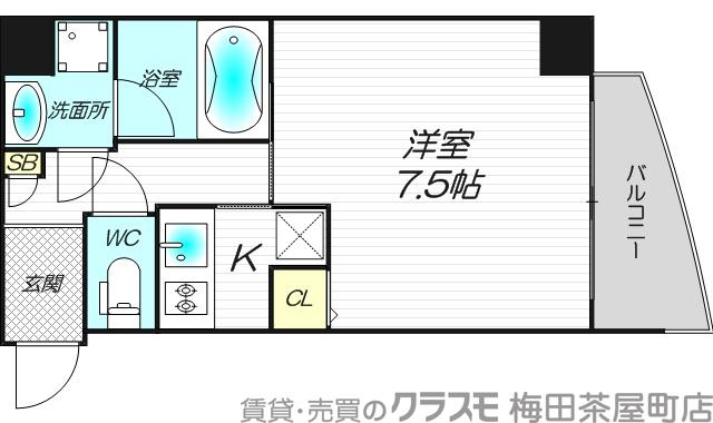 大手通の完工年月(2007年3月)築の賃貸マンションの間取り