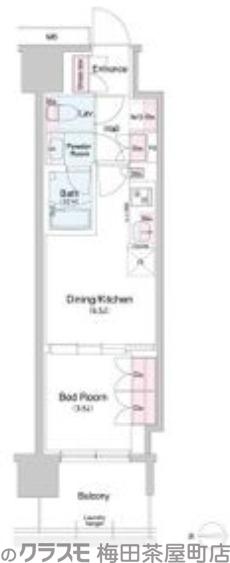 BPRレジデンス大阪本町Qの間取り