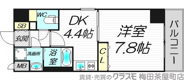 久太郎町の完工年月(2006年9月)築の賃貸マンションの間取り