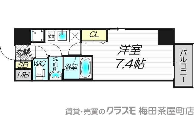 ララプレイス大手通LDの間取り