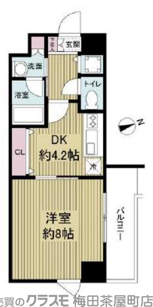 福島の完工年月(2003年1月)築の賃貸マンションの間取り