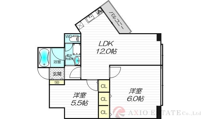 メゾン豊新の間取り
