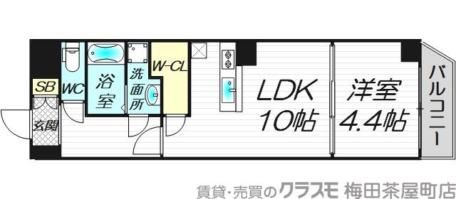 南新町の完工年月(2018年6月)築の賃貸マンションの間取り