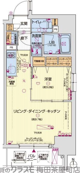 レオンコンフォート北浜の間取り