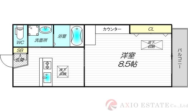 プルメリア新大阪の間取り