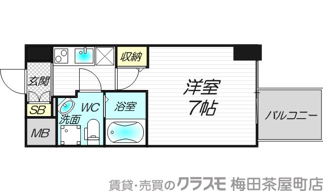 同心の完工年月(2016年3月)築の賃貸マンションの間取り