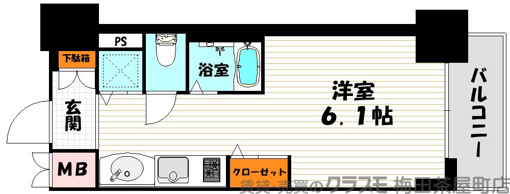 プレサンス梅田北デイズの間取り