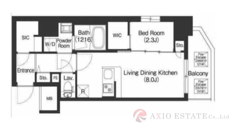 コンフォリア・リヴ新梅田の間取り