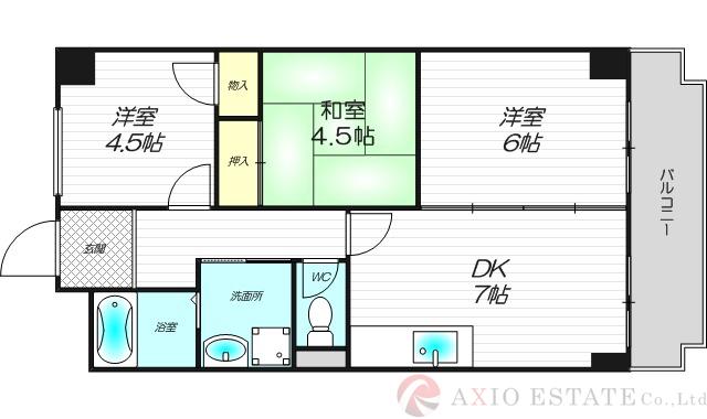第1パールマンションの間取り