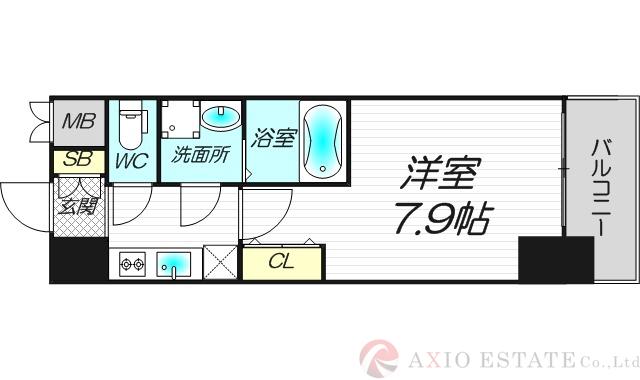 S-RESIDENCE新大阪WESTの間取り