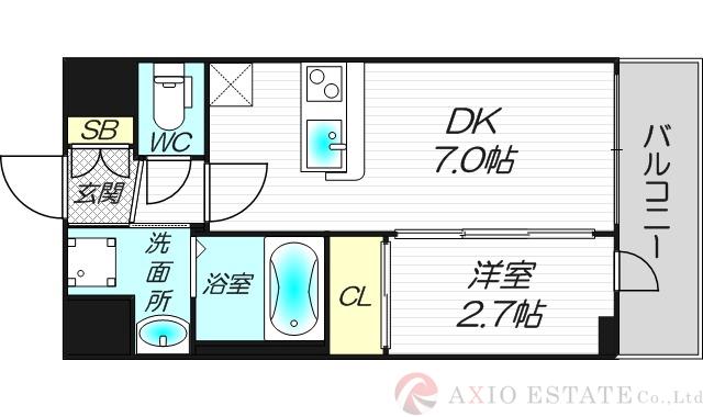 セレニテ新大阪ミラク壱番館の間取り