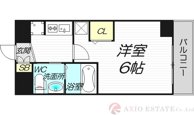 東中島の完工年月(2017年1月)築の賃貸マンションの間取り